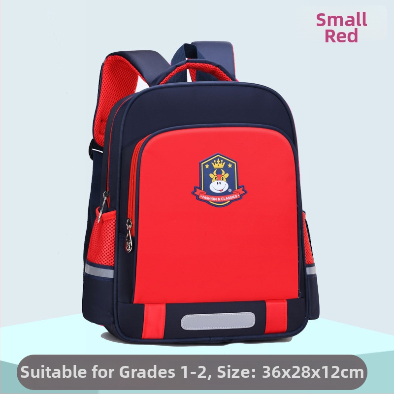 Unisex detský ultraľahký polyesterový školský batoh s zakrivenými popruhmi, prispôsobiteľný vzor, pre triedy 1–2
