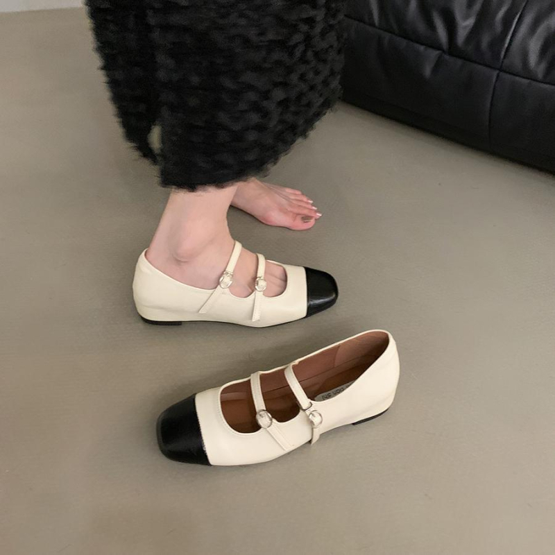 Ženske Mary Jane cipele s unutarnjim povećanjem visine, gornji dio od Crosyile smole, kopčanje s kopčom, visok pet preko 8 cm, stil Sweet Academy
