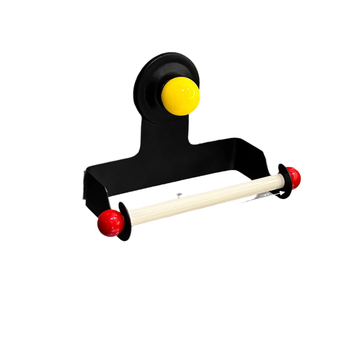 Fali WC-papírtartó szívóval, fúrás nélküli rögzítés, alumínium, négyszögletes kialakítás, könnyed luxus stílus