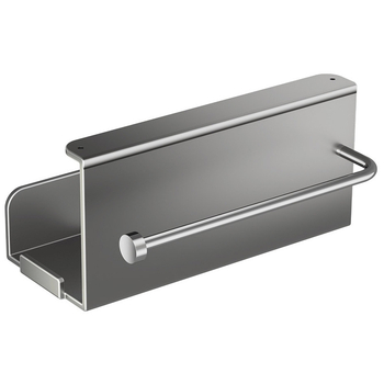 Haiying falihoz szerelhető vécépapír tartó - fúrás nélkül, vízálló, permetezett műanyag felület, háromszög alak, minimalist stílus