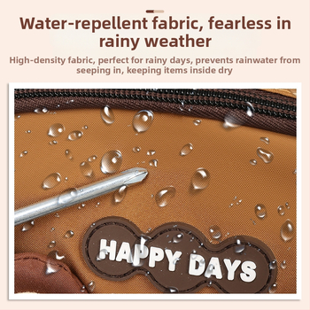 Nylonový batoh, skladací, s oblúkovými ramennými popruhmi, vzor anime kreslených postáv, pre školské použitie