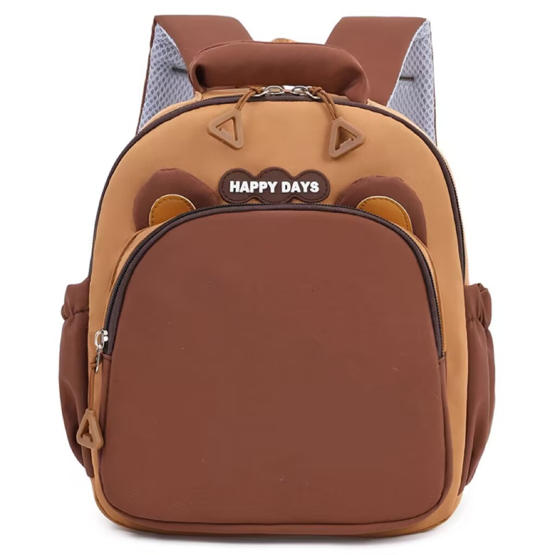 Nylonový batoh, skladací, s oblúkovými ramennými popruhmi, vzor anime kreslených postáv, pre školské použitie