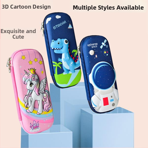 Unisex EVA puzdro na ceruzky s 3D textúrou – priedušné, vodeodolné, ultra ľahké, vzor zvierat