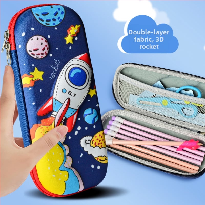 Unisex EVA puzdro na ceruzky s 3D textúrou – priedušné, vodeodolné, ultra ľahké, vzor zvierat