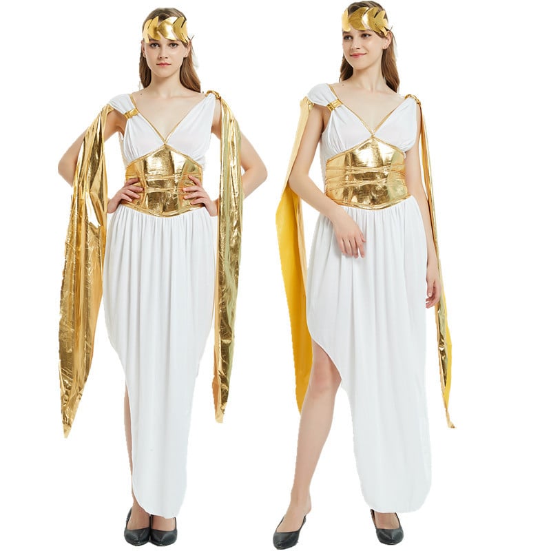 Cosplay kostim božice drevne grčke princeze za žene, poliester tkanina, 90–95% poliester, proljeće 2024