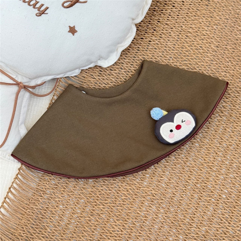 Βρεφικό σαλιάκι από 100% βαμβάκι με σχέδιο καρτούν, απορροφητικό, κατάλληλο για νεογνά έως 6 ετών, unisex