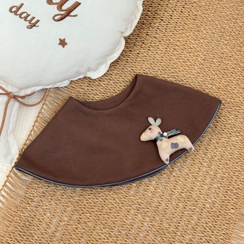 Βρεφικό σαλιάκι από 100% βαμβάκι με σχέδιο καρτούν, απορροφητικό, κατάλληλο για νεογνά έως 6 ετών, unisex