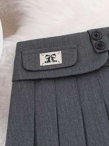 JK стил детска плисирана пола за момичета, 3–8 години, пролет 2025