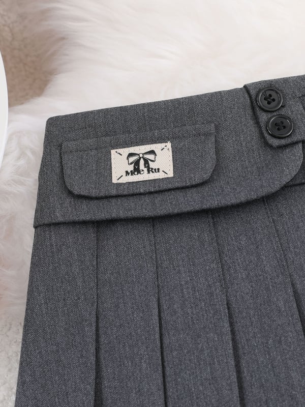 JK стил детска плисирана пола за момичета, 3–8 години, пролет 2025