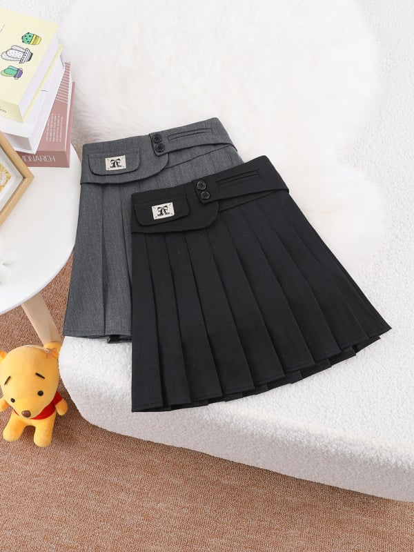 JK стил детска плисирана пола за момичета, 3–8 години, пролет 2025