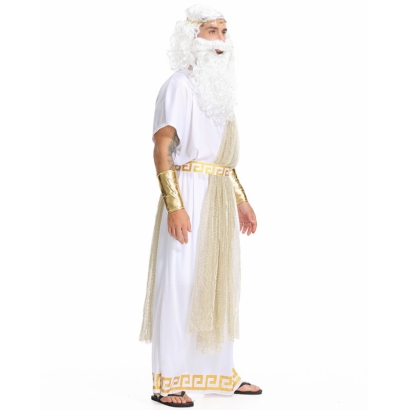 Zeusov princ cosplay kostim iz grčke mitologije za kazališnu scenu - unisex poliester 95%+ tkanina