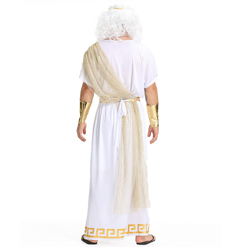 Zeusov princ cosplay kostim iz grčke mitologije za kazališnu scenu - unisex poliester 95%+ tkanina