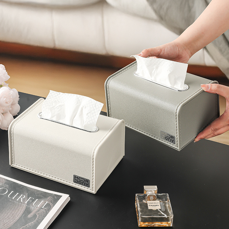 Nappaliba való zsebkendő doboz — műanyag, modell 545, modern minimalista stílus, többfunkciós, alkalmas sík papírzsebkendőkhöz
