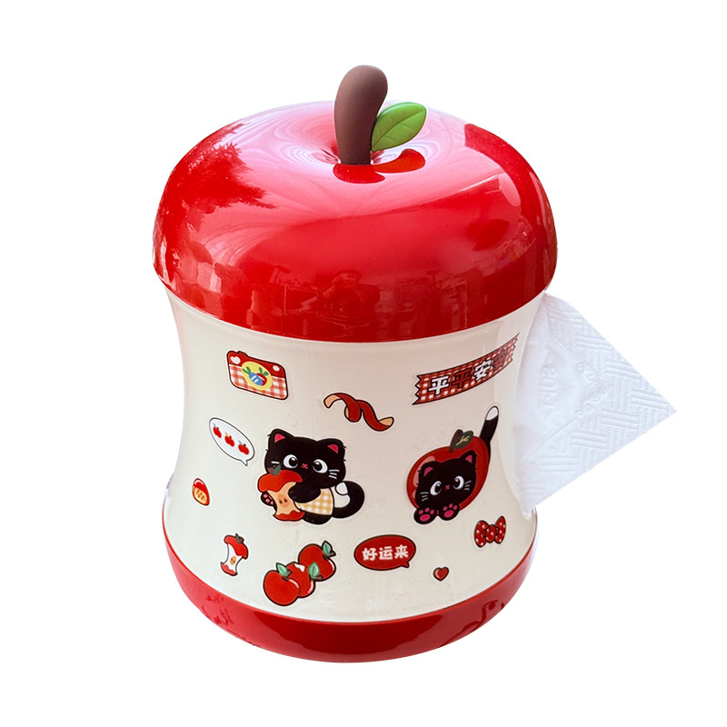 Apple Dopamine papírzsepi tartó, műanyag, alkalmas kihúzható zsebkendőkhöz, modern minimál stílus, modell -7045, nappaliba és fürdőszobába