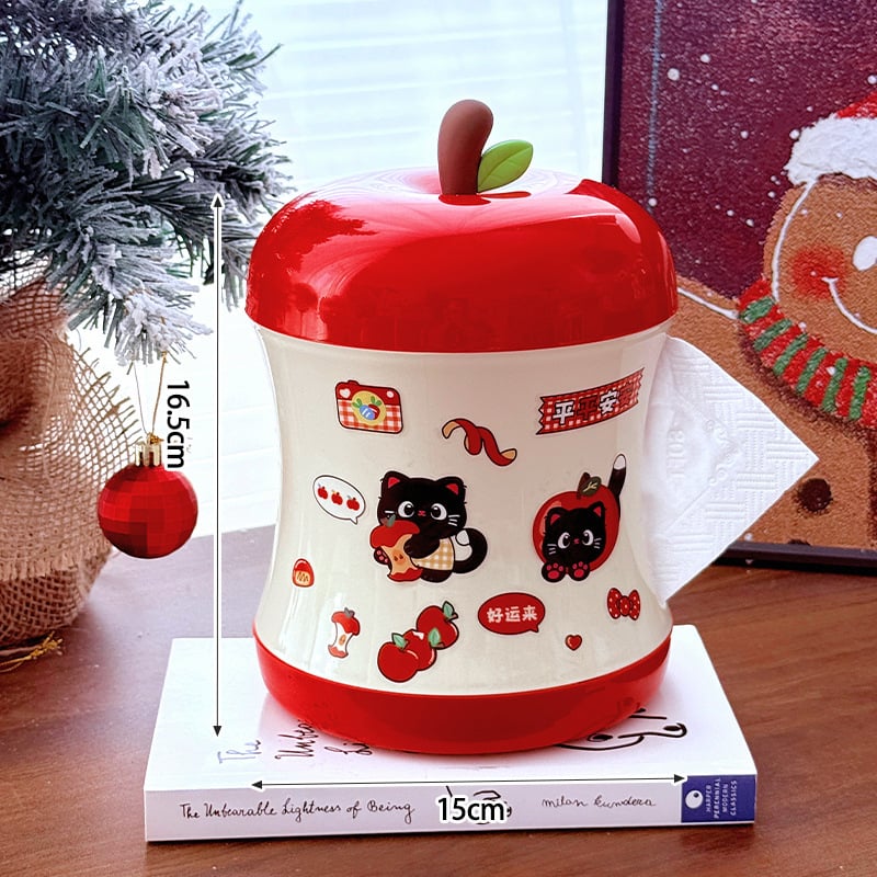 Apple Dopamine papírzsepi tartó, műanyag, alkalmas kihúzható zsebkendőkhöz, modern minimál stílus, modell -7045, nappaliba és fürdőszobába