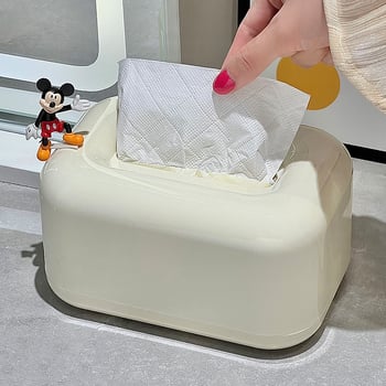 Asztali zsebkendő tartó, műanyagból, vízálló, többfunkciós, kompatibilis a levehető zsebkendőkkel, autóban, nappaliban és a fürdőszobában