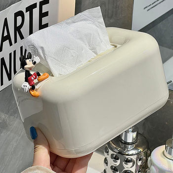 Asztali zsebkendő tartó, műanyagból, vízálló, többfunkciós, kompatibilis a levehető zsebkendőkkel, autóban, nappaliban és a fürdőszobában