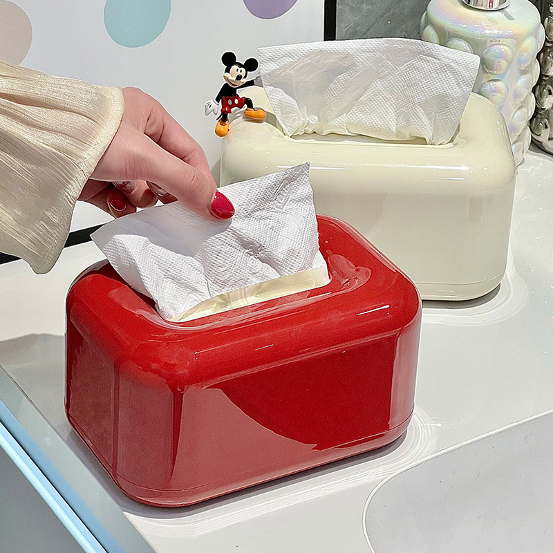 Asztali zsebkendő tartó, műanyagból, vízálló, többfunkciós, kompatibilis a levehető zsebkendőkkel, autóban, nappaliban és a fürdőszobában