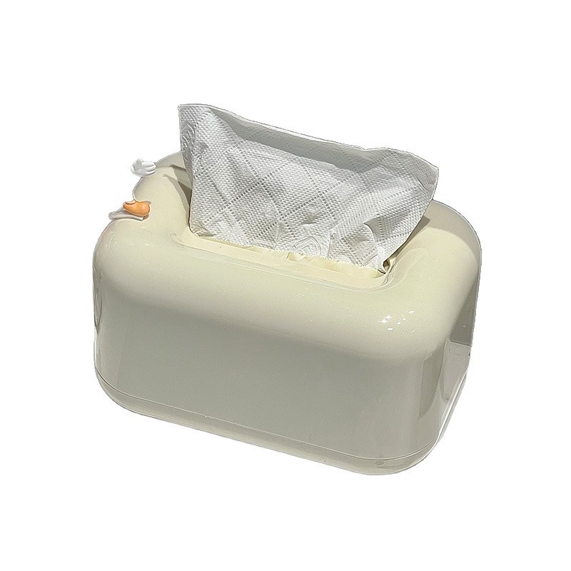 Asztali zsebkendő tartó, műanyagból, vízálló, többfunkciós, kompatibilis a levehető zsebkendőkkel, autóban, nappaliban és a fürdőszobában