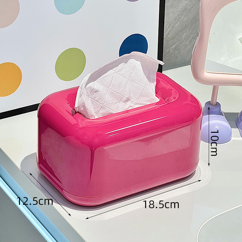 Asztali zsebkendő tartó, műanyagból, vízálló, többfunkciós, kompatibilis a levehető zsebkendőkkel, autóban, nappaliban és a fürdőszobában