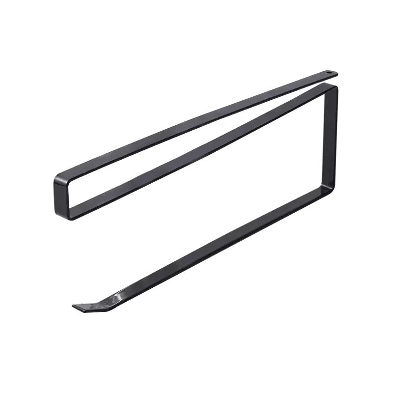 Vasból készült konyhai papírtartó fogas – szekrényre szerelhető, festett felület, modern letisztult stílus, magáncímkézésre alkalmas