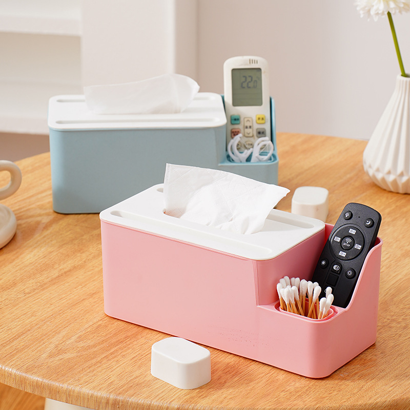 Műanyag zsebkendő tartó, vízálló és többfunkciós, kompatibilis a levehető papírzsebkendőkkel, modern minimalist design, alkalmas nappalira, autóra és fürdőszobára