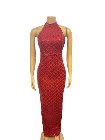 Haljina — cheongsam-stilu, bez rukava, duga haljina s visokim strukom.