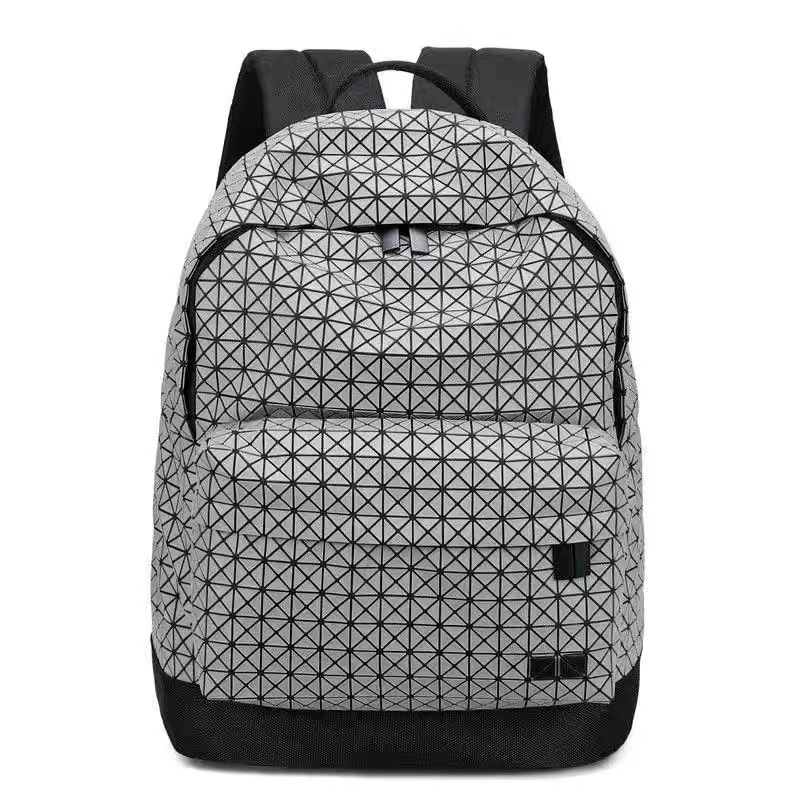 Hátizsák rombusz mintával, bővíthető kapacitás 36–55 L, 16 hüvelykes laptop számára, uniszex, ideális szabadidős utazásokhoz