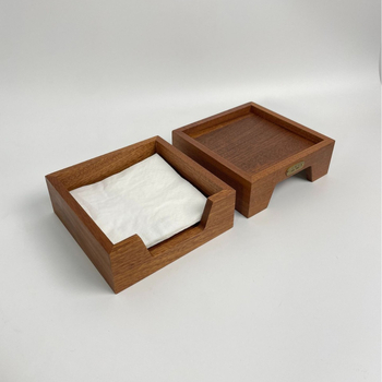 Fa szalvétatartó doboz, modell A18, modern minimalista stílus, multifunkcionális, nappalira és fürdőszobára