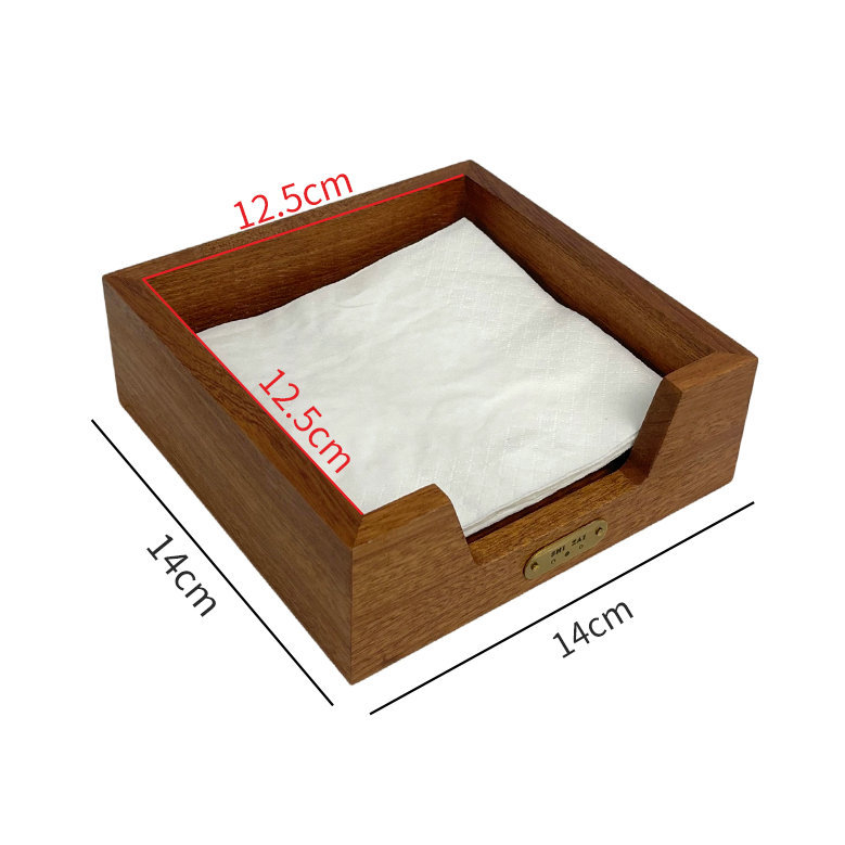 Fa szalvétatartó doboz, modell A18, modern minimalista stílus, multifunkcionális, nappalira és fürdőszobára