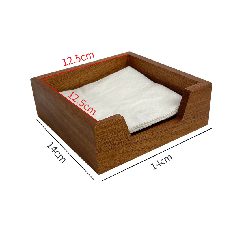 Fa szalvétatartó doboz, modell A18, modern minimalista stílus, multifunkcionális, nappalira és fürdőszobára