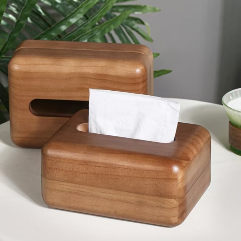Fából készült papírzsebkendő tartó, multifunkcionális, autóba, nappaliba és fürdőbe alkalmas, új kínai stílus