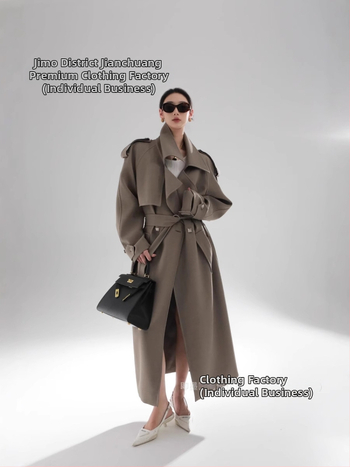 Дамско палто от полиестер, средна дължина, свободна кройка, костюмно яке, еднобортно закопчаване