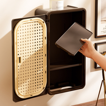 Fali tartó papírzsebkendő fürdőszobához, műanyag, négyszögletes alak, márka Orange words, stílus Új kínai stílus