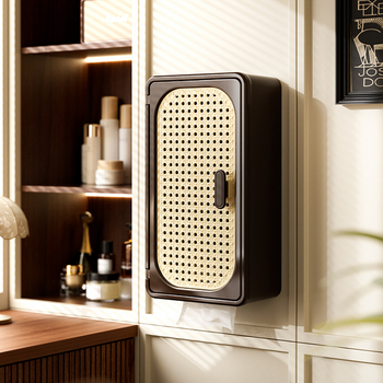 Fali tartó papírzsebkendő fürdőszobához, műanyag, négyszögletes alak, márka Orange words, stílus Új kínai stílus