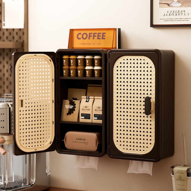 Fali tartó papírzsebkendő fürdőszobához, műanyag, négyszögletes alak, márka Orange words, stílus Új kínai stílus