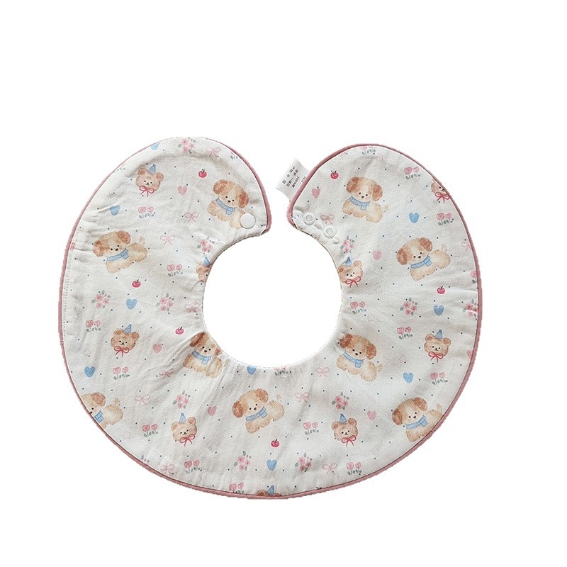 Βρεφικό σαλιάκι από 100% βαμβάκι με θήκη 360°, unisex για νεογνά, απορροφητικό