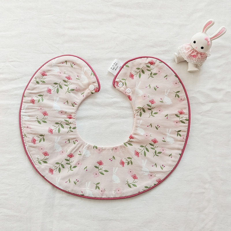 Βρεφικό σαλιάκι από 100% βαμβάκι με θήκη 360°, unisex για νεογνά, απορροφητικό