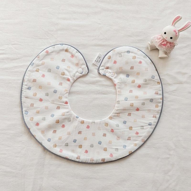 Βρεφικό σαλιάκι από 100% βαμβάκι με θήκη 360°, unisex για νεογνά, απορροφητικό