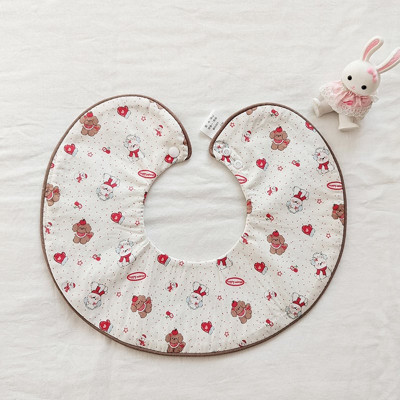 Βρεφικό σαλιάκι από 100% βαμβάκι με θήκη 360°, unisex για νεογνά, απορροφητικό