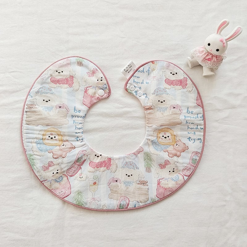 Βρεφικό σαλιάκι από 100% βαμβάκι με θήκη 360°, unisex για νεογνά, απορροφητικό