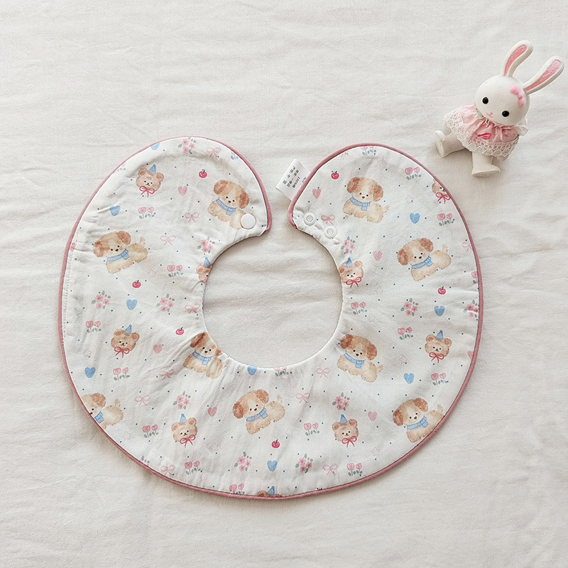 Βρεφικό σαλιάκι από 100% βαμβάκι με θήκη 360°, unisex για νεογνά, απορροφητικό