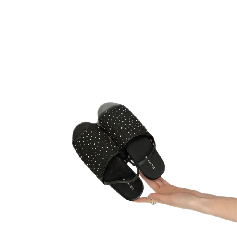 Női hálószövésű nyitott lábú szandál hátpánttal, sík talppal – római stílusú, lélegző nyári lábbeli