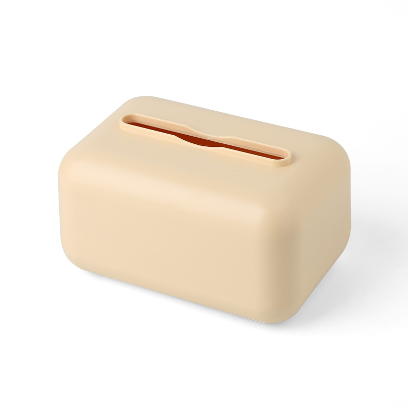 Törlőkendő doboz elasztikus tálcával – műanyag, vízálló, többfunkciós, 001-es modell, modern minimalista dizájn a nappaliba