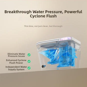 Inteligentná doska na toaletu s okamžitým ohrevom vody, nastaviteľnou teplotou vody, vyhrievaným sedadlom, samočistiacou tryskou, diaľkovým ovládaním