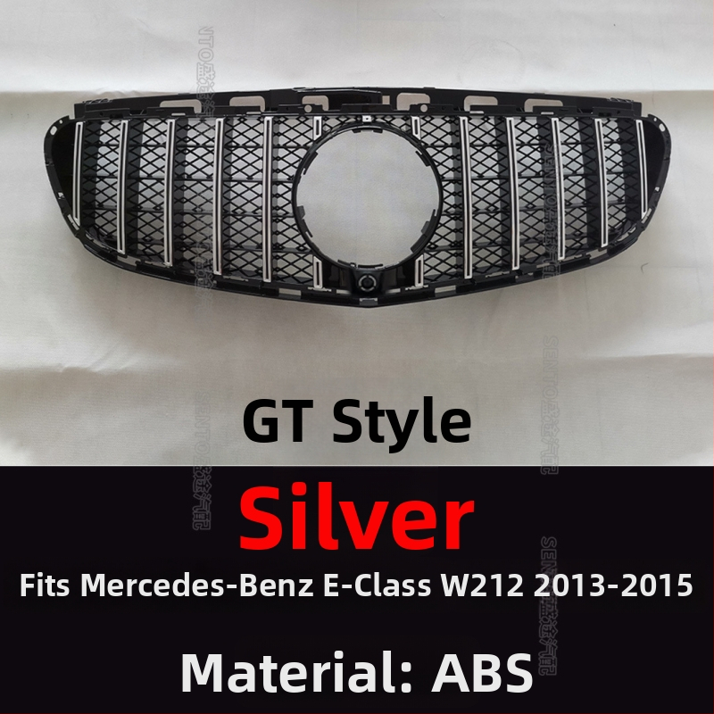 Mercedes‑Benz W212 E-Class Starry Sky GT Grille, ABS πλαστικό, εγκατάσταση στον προφυλακτήρα, μοντέλα 2009–2015