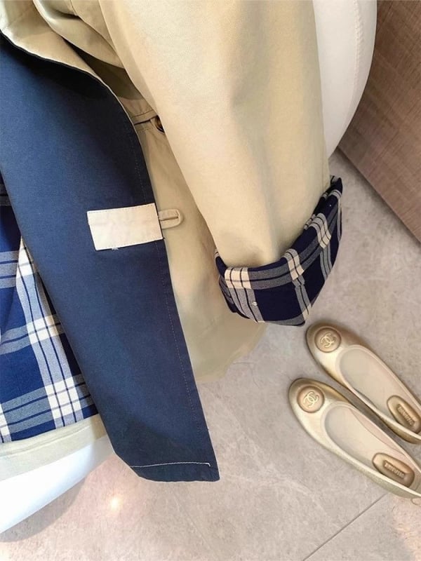 Дамско палто с свободна кройка до средна дължина, лацкан, закопчаване с цип, полиестерна материя с 3D ефект (95%+ полиестер), пролет 2025 — градски стил за ежедневното пътуване