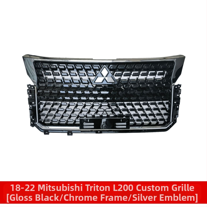 ABS plastový rám mriežky vstupu vzduchu pre predný nárazník Mitsubishi Triton L200 2018-2022