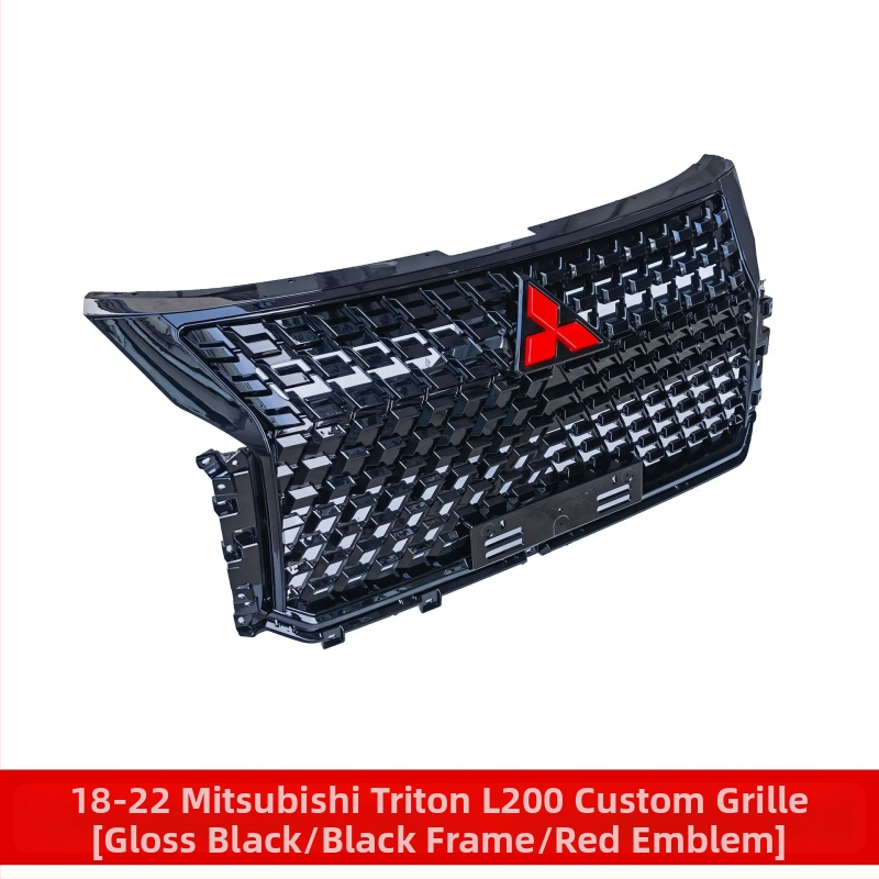 ABS plastový rám mriežky vstupu vzduchu pre predný nárazník Mitsubishi Triton L200 2018-2022