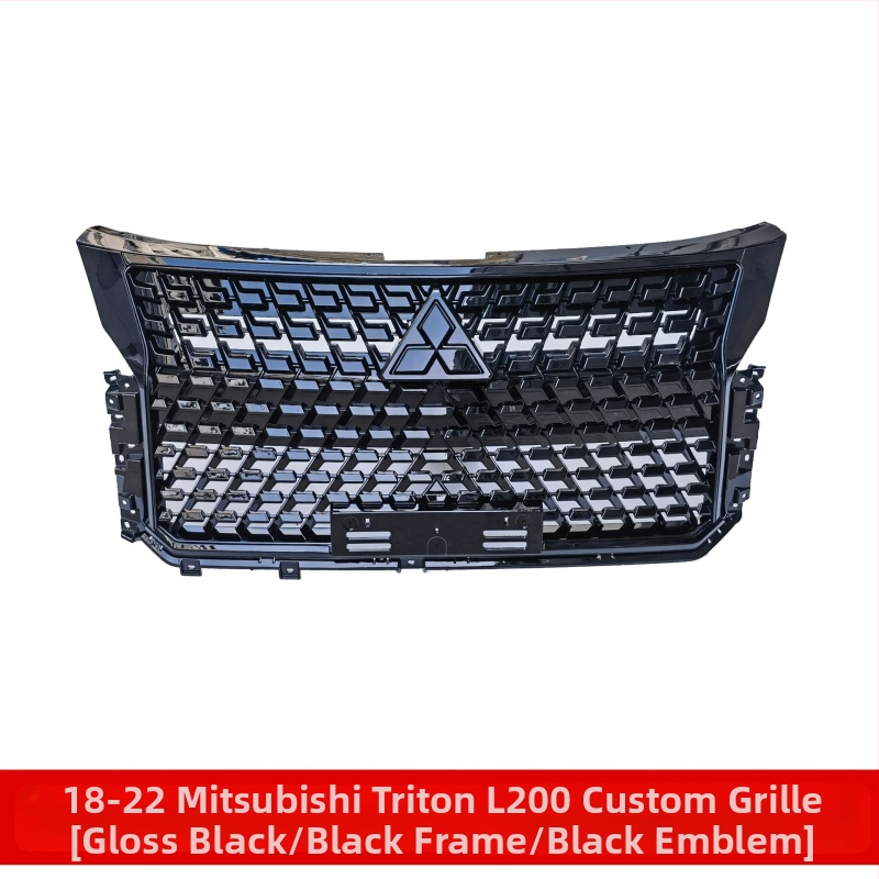 ABS plastový rám mriežky vstupu vzduchu pre predný nárazník Mitsubishi Triton L200 2018-2022